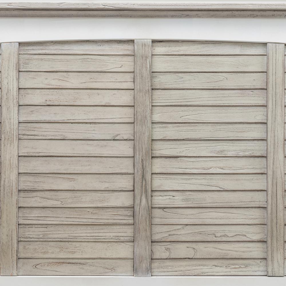 Islamorada - Headboard - Queen - Dapple Grey and Blanc Finish. Picture 3