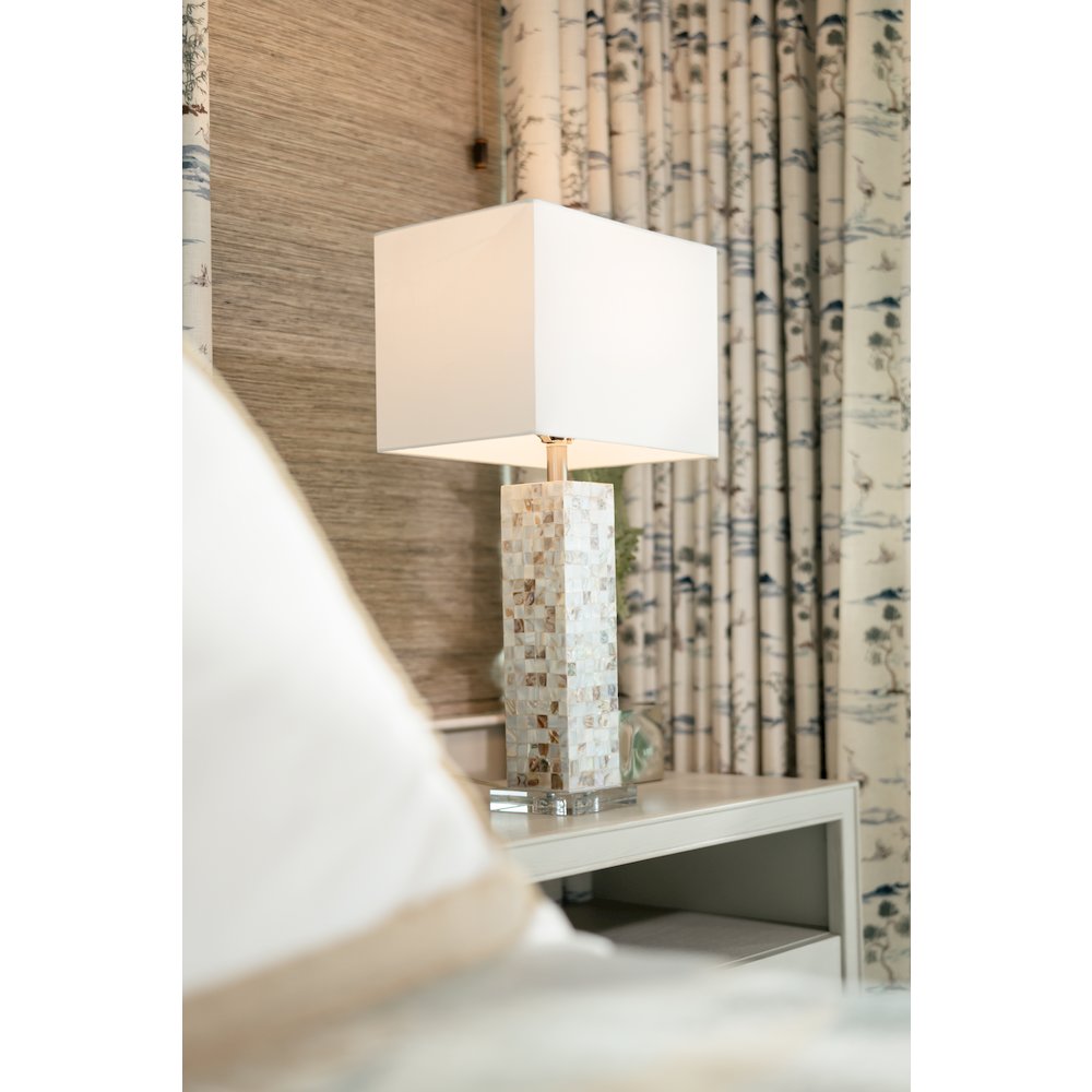 Harper - 29" Nature Mother of Pearl Table Lamp with Crystals - Set of 2. Picture 3