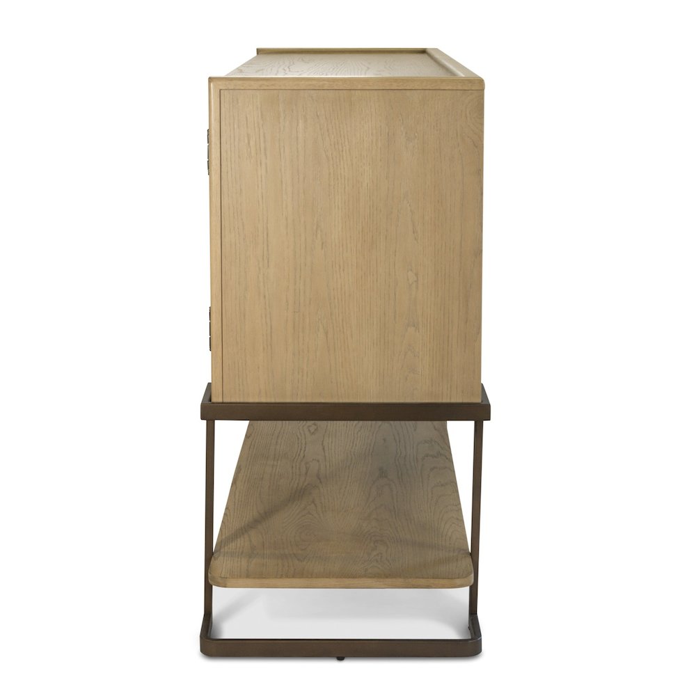 Rio Vista - 61" Credenza with Reversible Panels - Muted Earth Tones and Clay. Picture 5