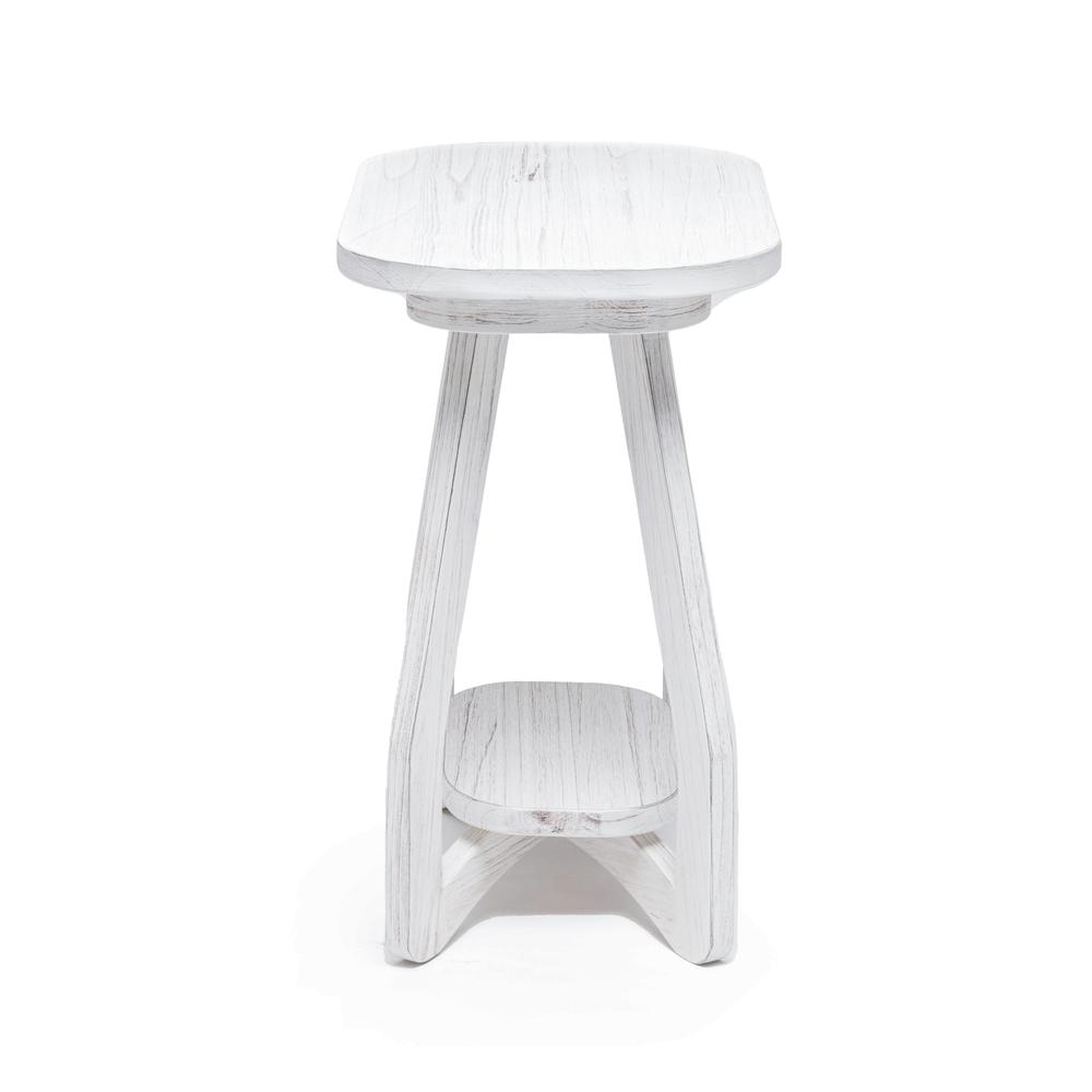 Surfside - Chairside Table - Weathered White Finish. Picture 3