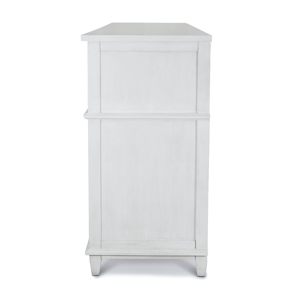 Point Breeze - 7 Drawer Dresser - Fresh White with Soft Grey Glaze Finish. Picture 4