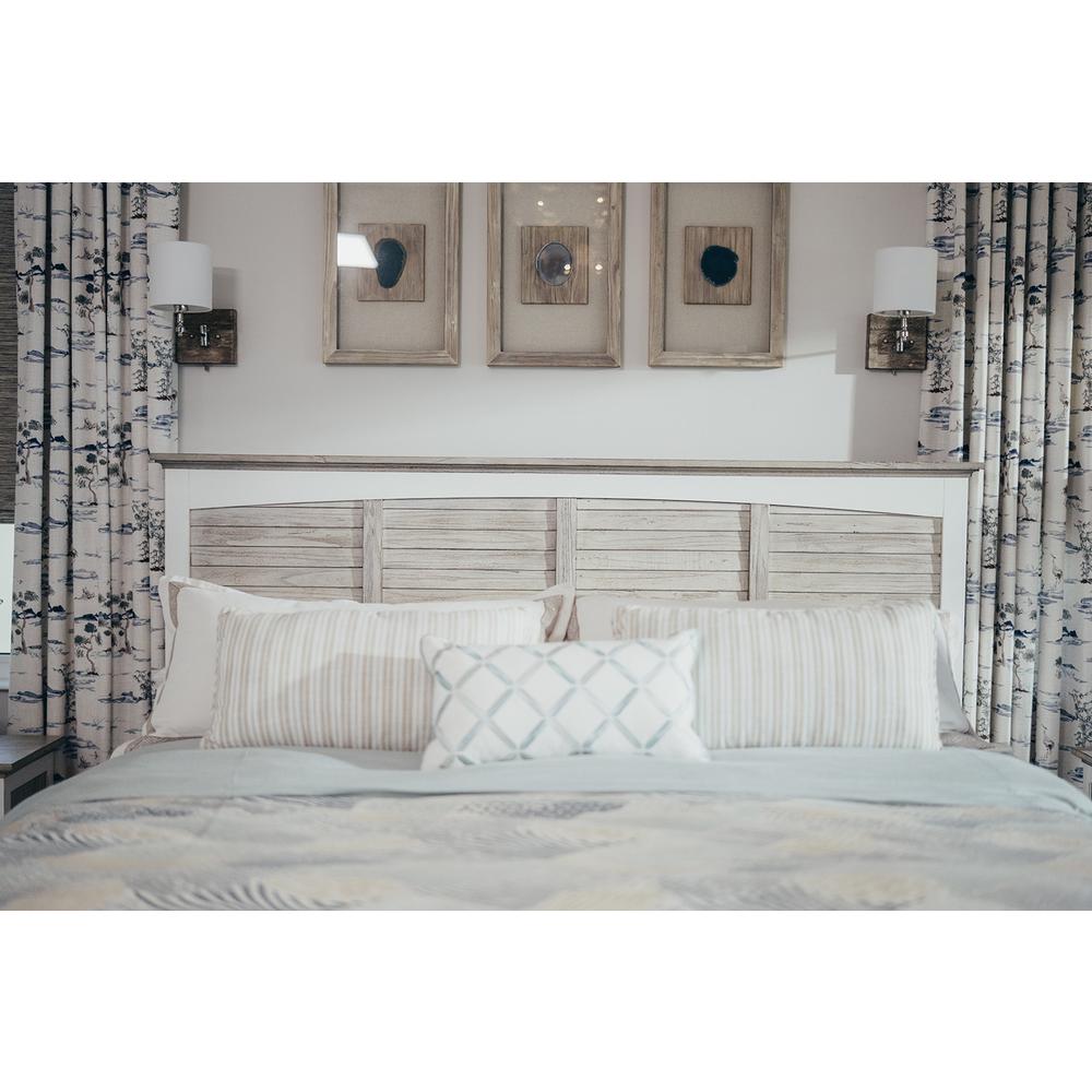 Islamorada - Headboard - King - Dapple Grey and Blanc Finish. Picture 10