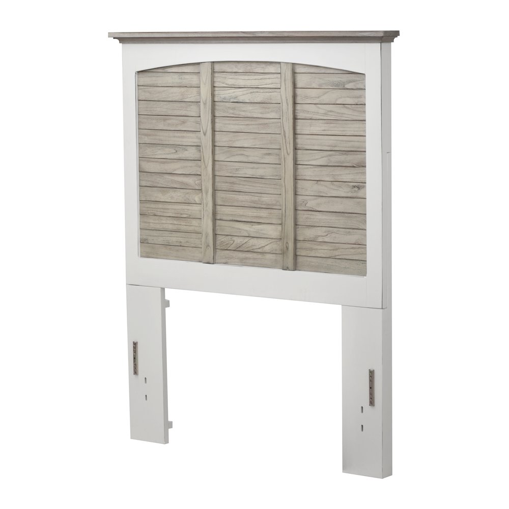 Islamorada - Headboard - Twin - Dapple Grey and Blanc Finish. Picture 1