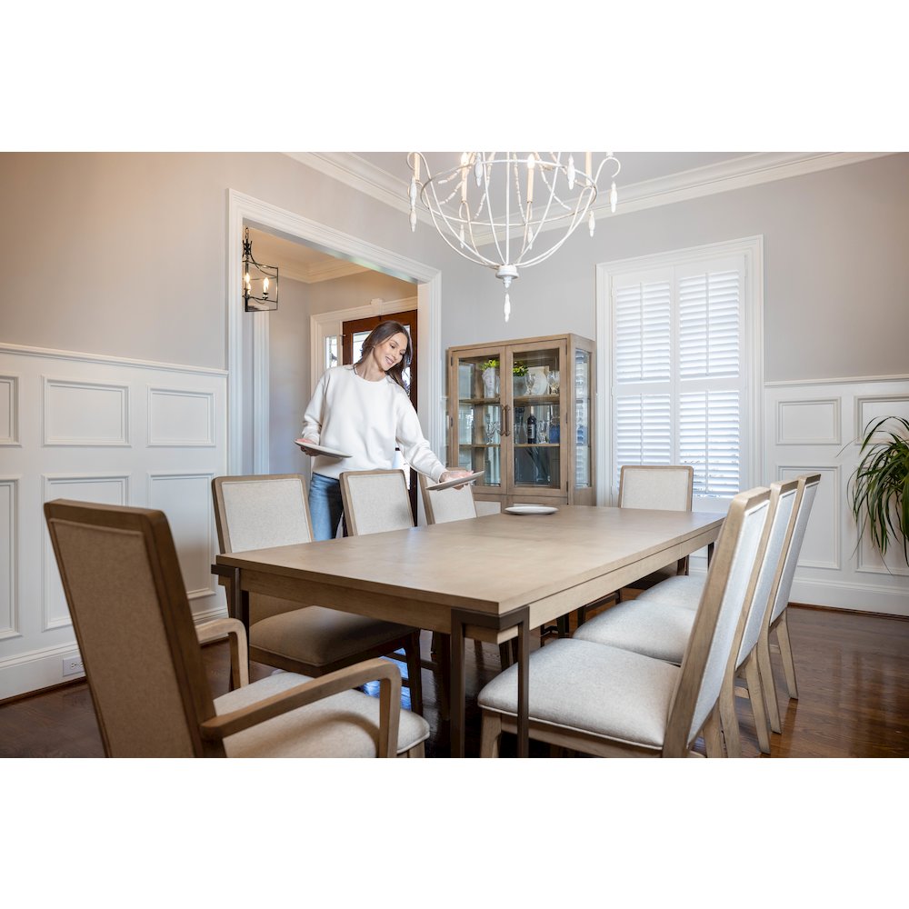Rio Vista - 68" Rectangular Extendable Dining Table with 18" Self Storing Leaf. Picture 5
