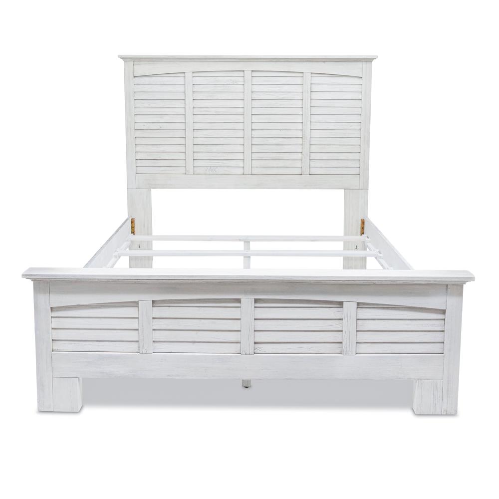 Surfside - Bed - Queen - Weathered White Finish. Picture 1