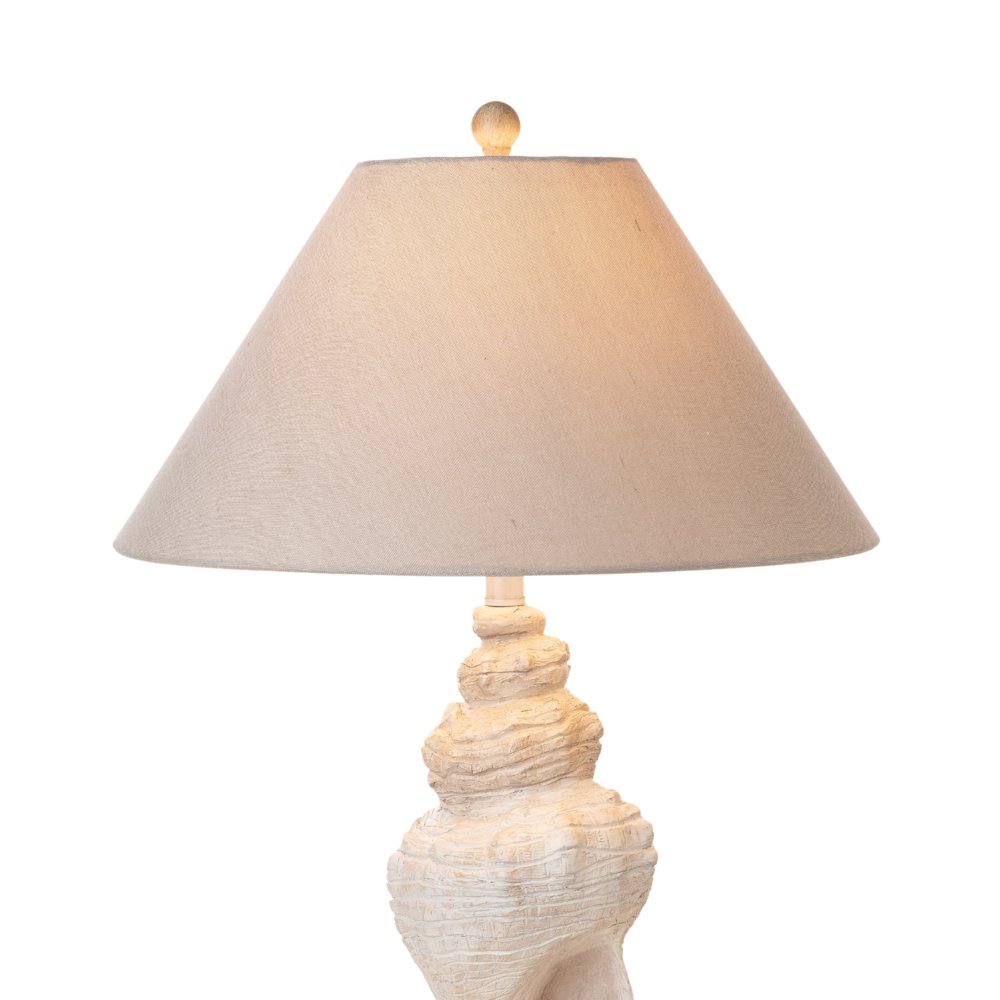 Conch - 30" Seashell Coastal Table Lamp - Set of 2 - Natural. Picture 3