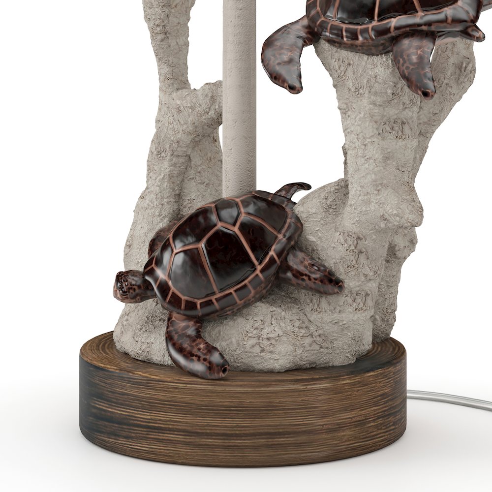Turtles 27"  Coral Polyresin, (Set of 2). Picture 4