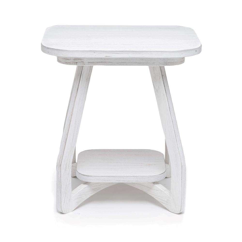 Surfside - End Table - Weathered White Finish. Picture 4