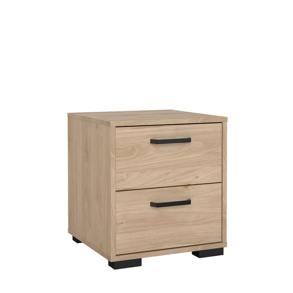 Sofia 2 Drawer Nightstand, Jackson Hickory. Picture 4