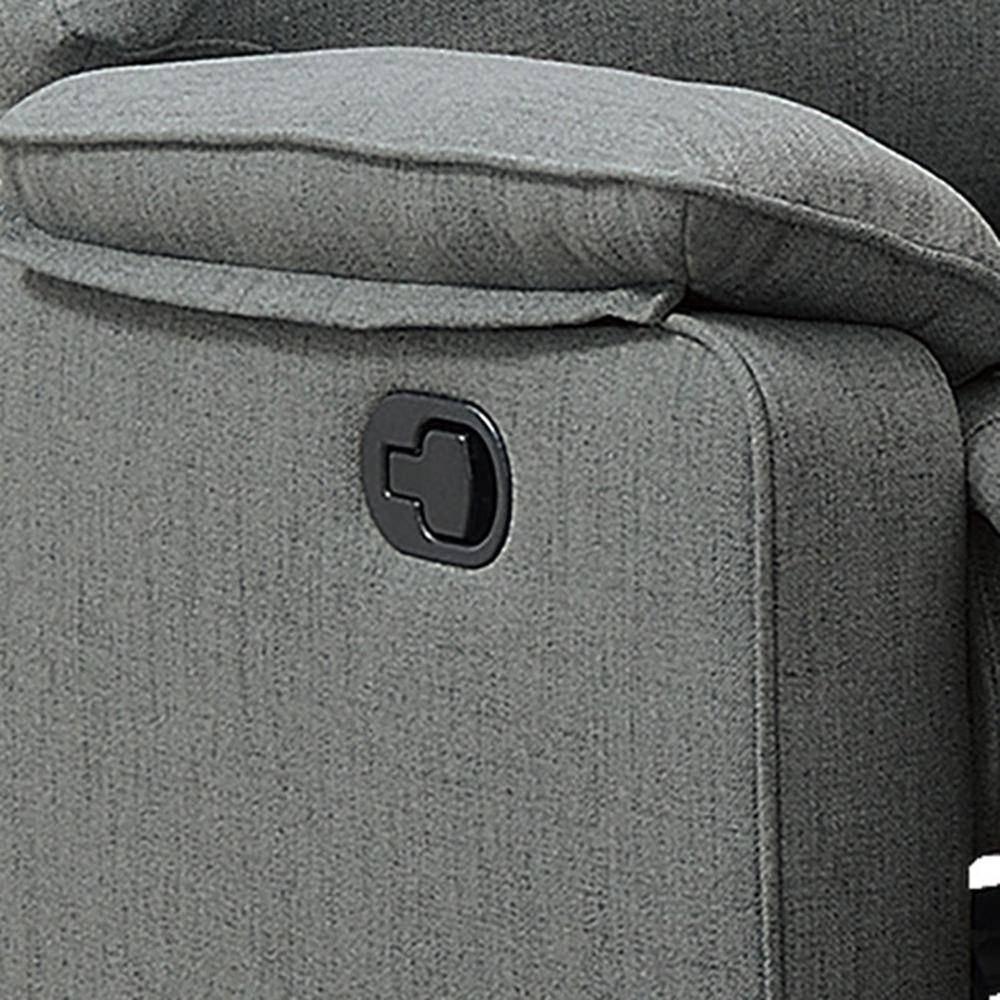 Manual Sofa Recliner in Gray. Picture 3