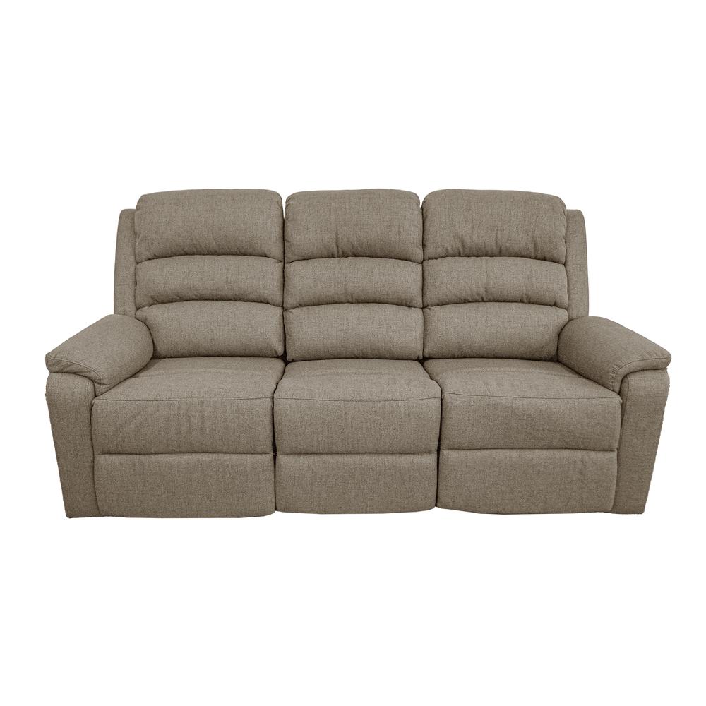 Manual Sofa Recliner in Light Brown. Picture 3