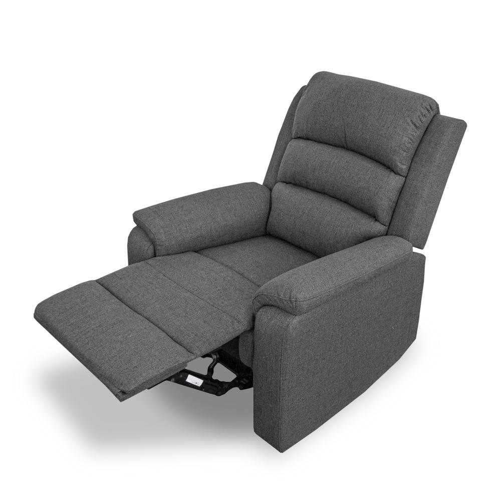 Manual Recliner in Dark Gray. Picture 3