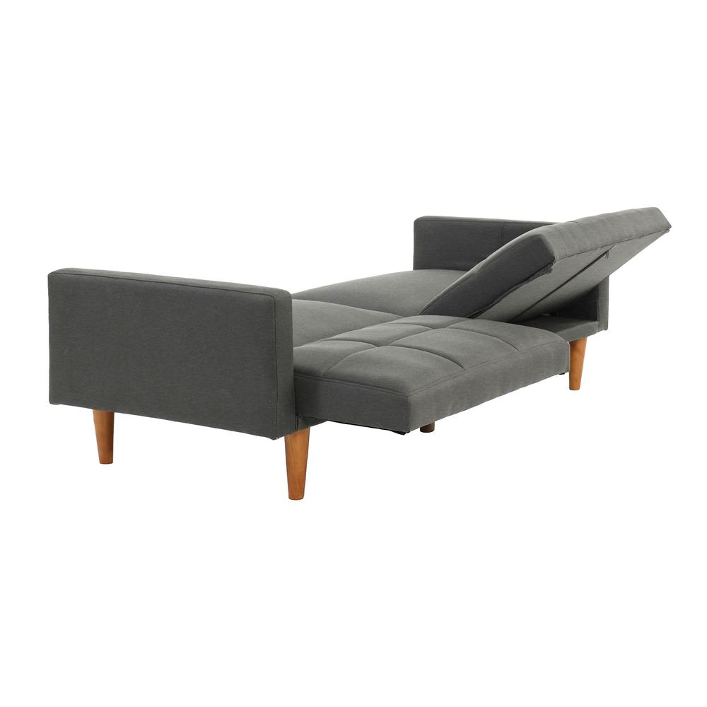 Adjustable Tufted Sofa in Blue Gray. Picture 4