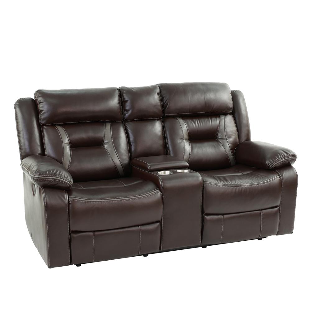 Power Motion Loveseat-Chocolate. Picture 1