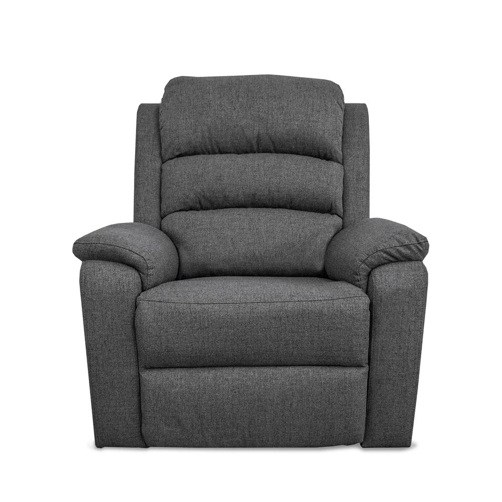 Manual Recliner in Dark Gray. Picture 2