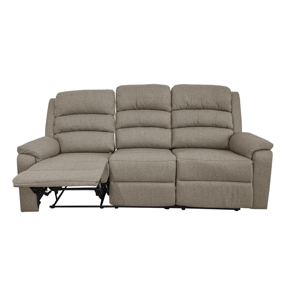 Manual Sofa Recliner in Light Brown. Picture 2