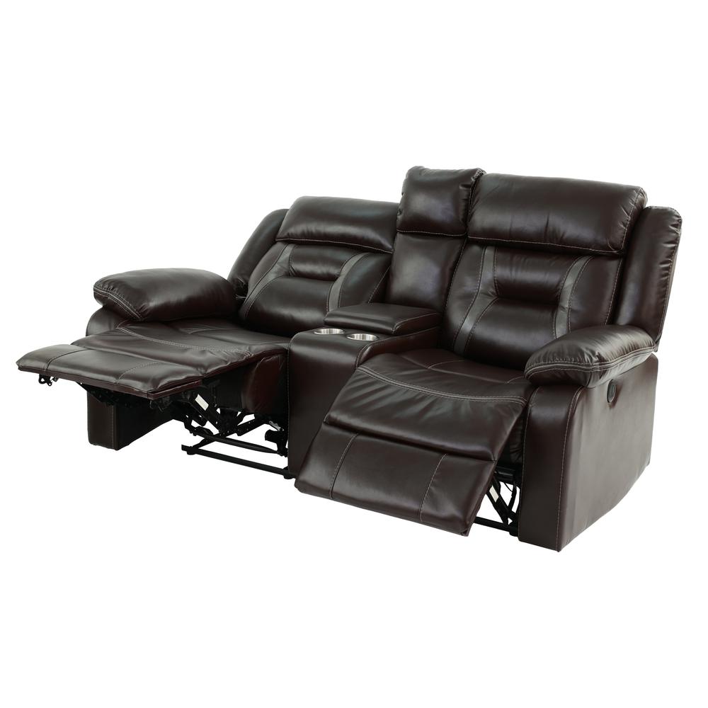 Power Motion Loveseat-Chocolate. Picture 3
