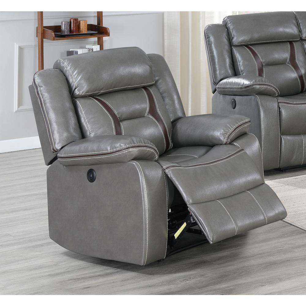 Power Recliner-Grey. Picture 5