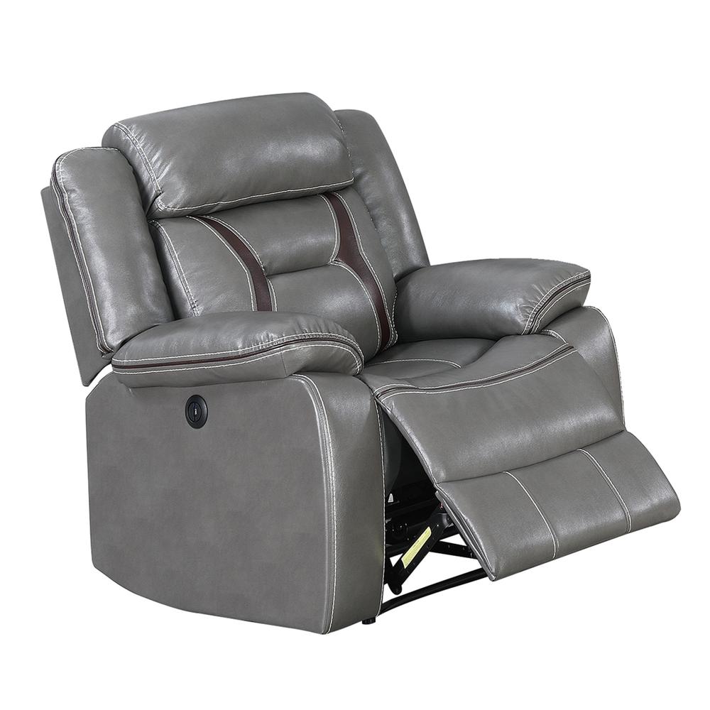 Power Recliner-Grey. Picture 2