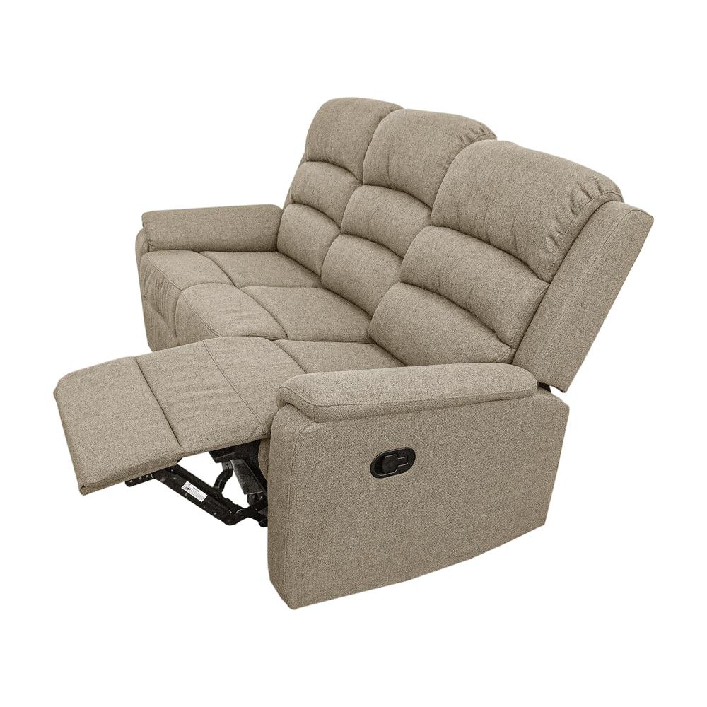 Manual Sofa Recliner in Light Brown. Picture 4