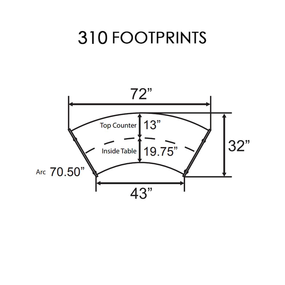 Curve Reception Desk With Polycarbonate, Walnut. Picture 4