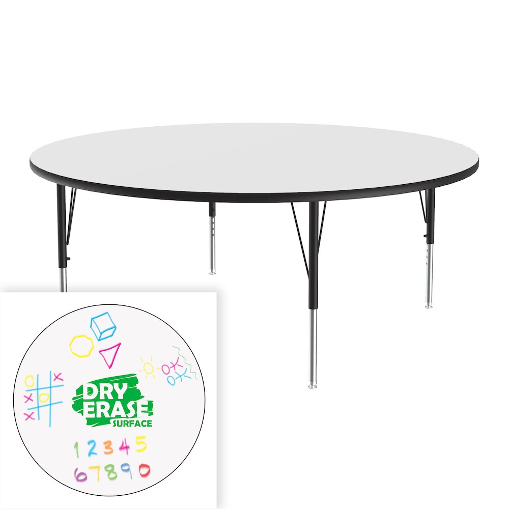 Markerboard-Dry Erase  Deluxe High Pressure TopActivity Tables 60x60". Picture 6