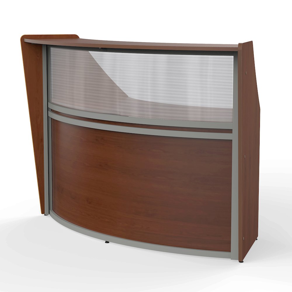 Reception Desk W/ Polycarbonate Cherry. Picture 9