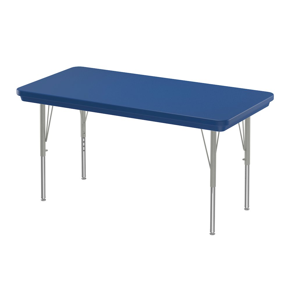 Commercial Blow-Molded Plastic Top Activity Tables 24x48". Picture 1