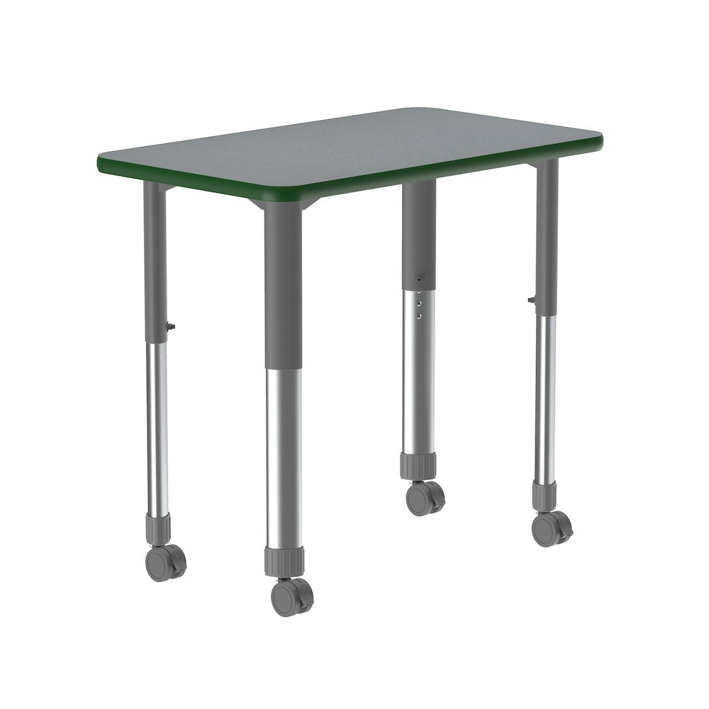 Deluxe High Pressure Collaborative Desk with Casters 34x20". Picture 13