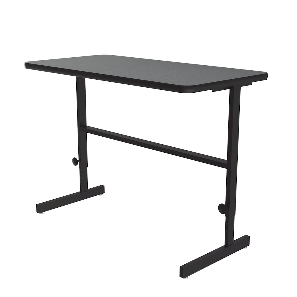 High-Pressure Laminate Top Adjustable Standing  Height Work Station 24x48. Picture 4