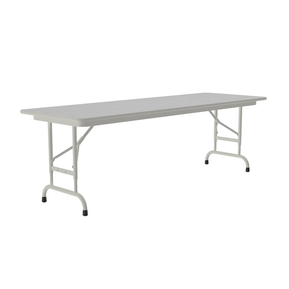 Adjustable Height Econoline Melamine Top Folding Table 24x60". Picture 8