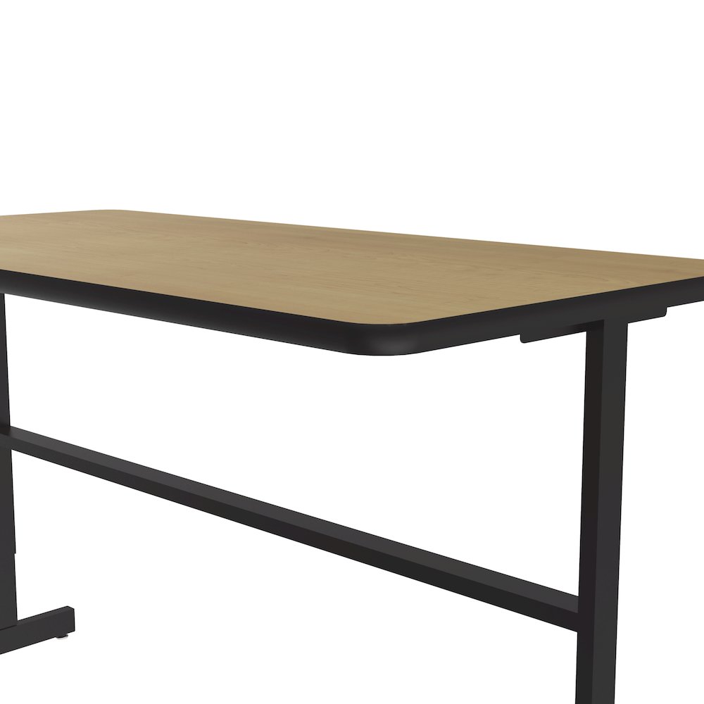 High-Pressure Laminate Top Adjustable Standing  Height Work Station 30x60. Picture 6
