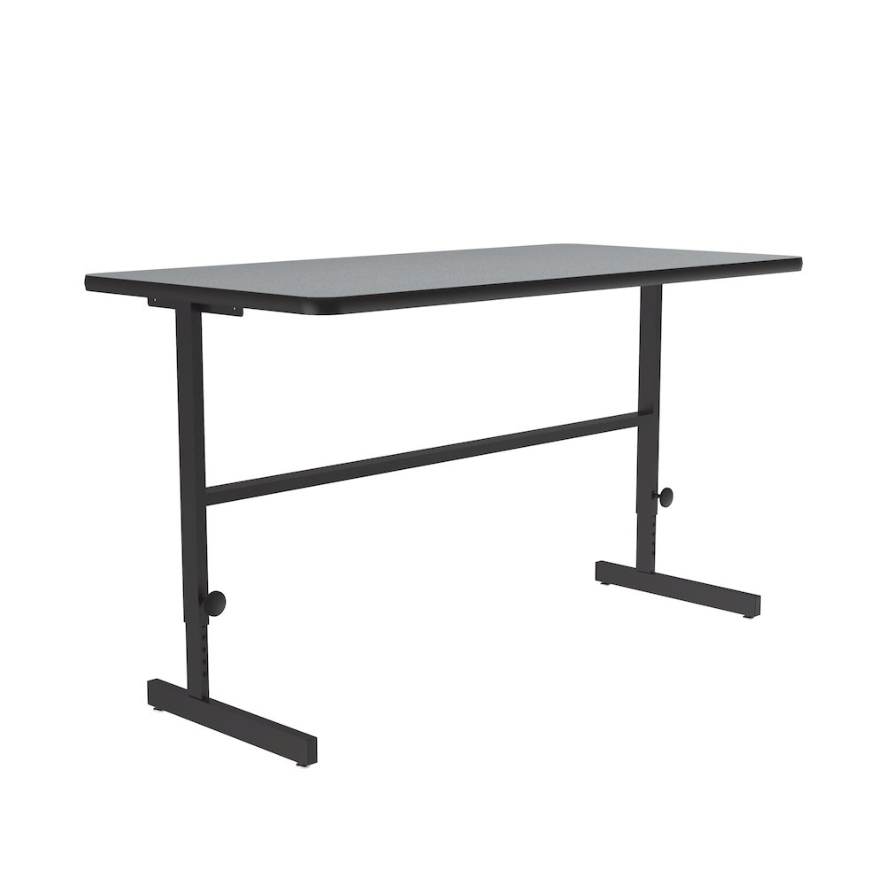 High-Pressure Laminate Top Adjustable Standing  Height Work Station 30x60. Picture 7