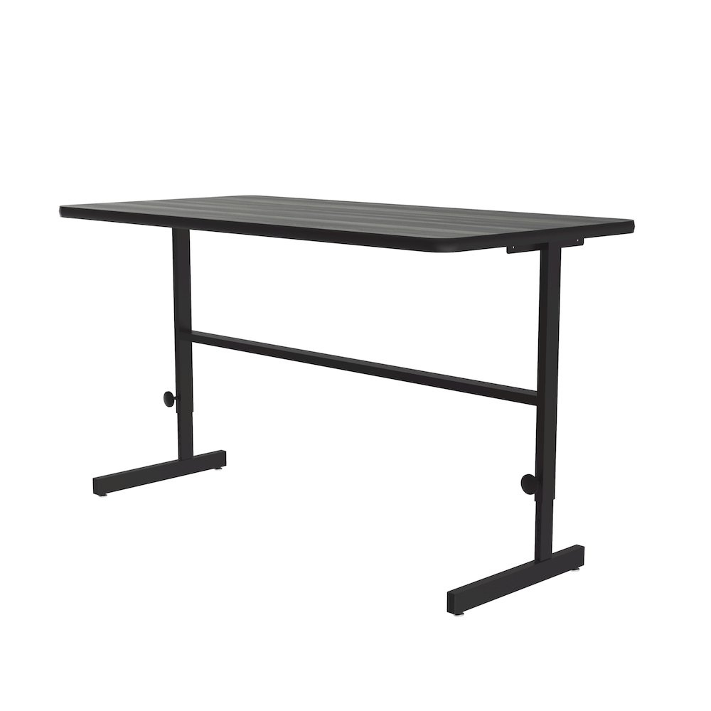 High-Pressure Laminate Top Adjustable Standing  Height Work Station 30x60. Picture 8