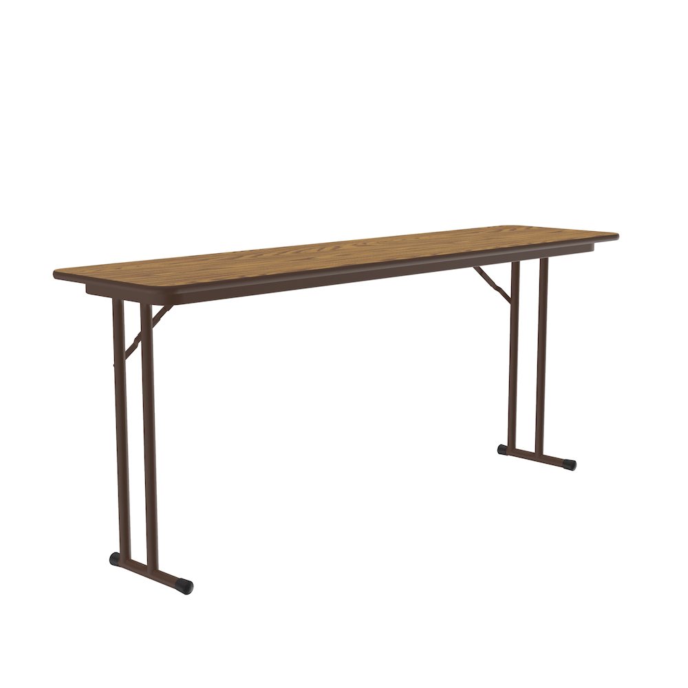 Deluxe High-Pressure Folding Seminar Table with Off-Set Leg 18x96". Picture 7