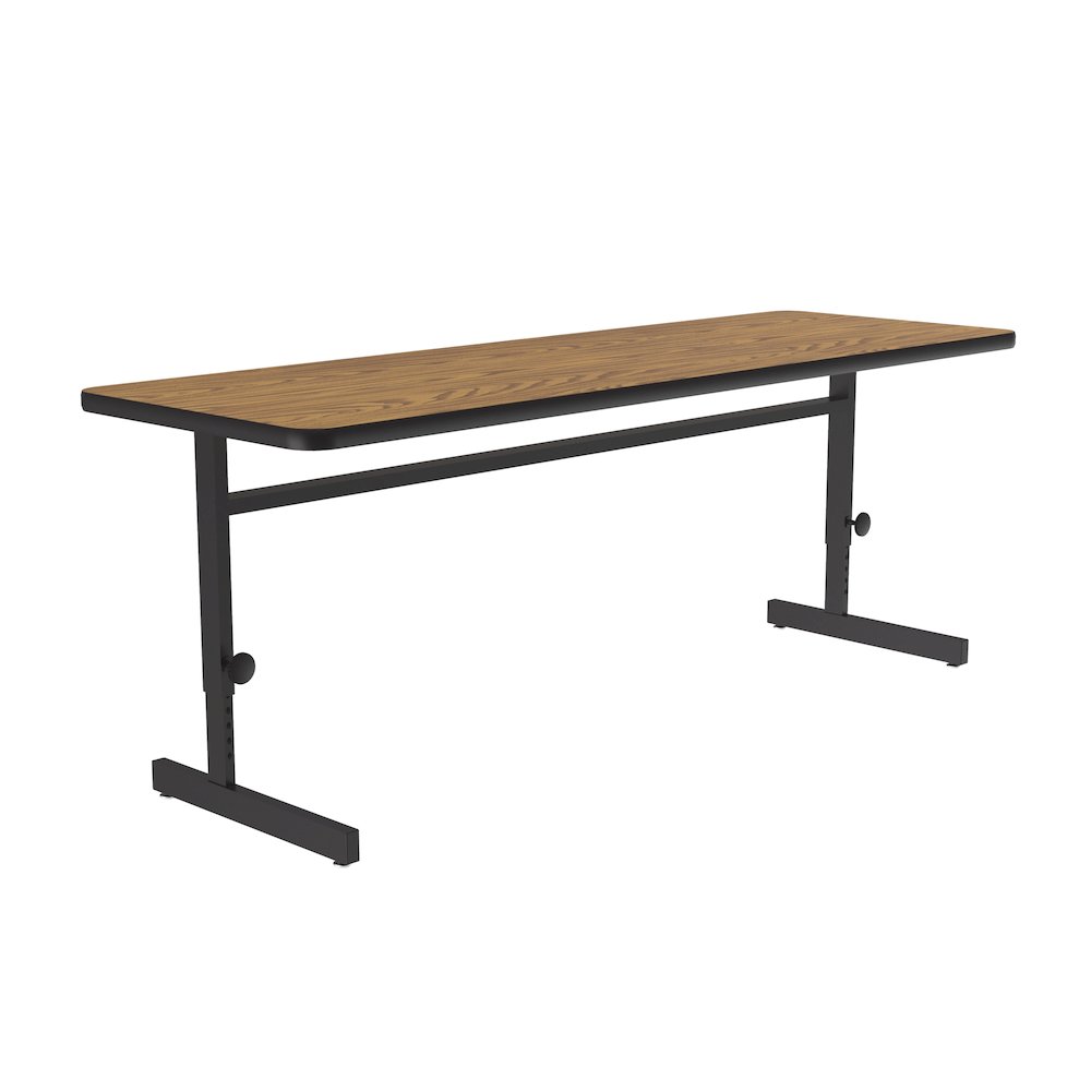 Adjustable Height Commercial Laminate Top Computer/Student Desks 24x72". Picture 1