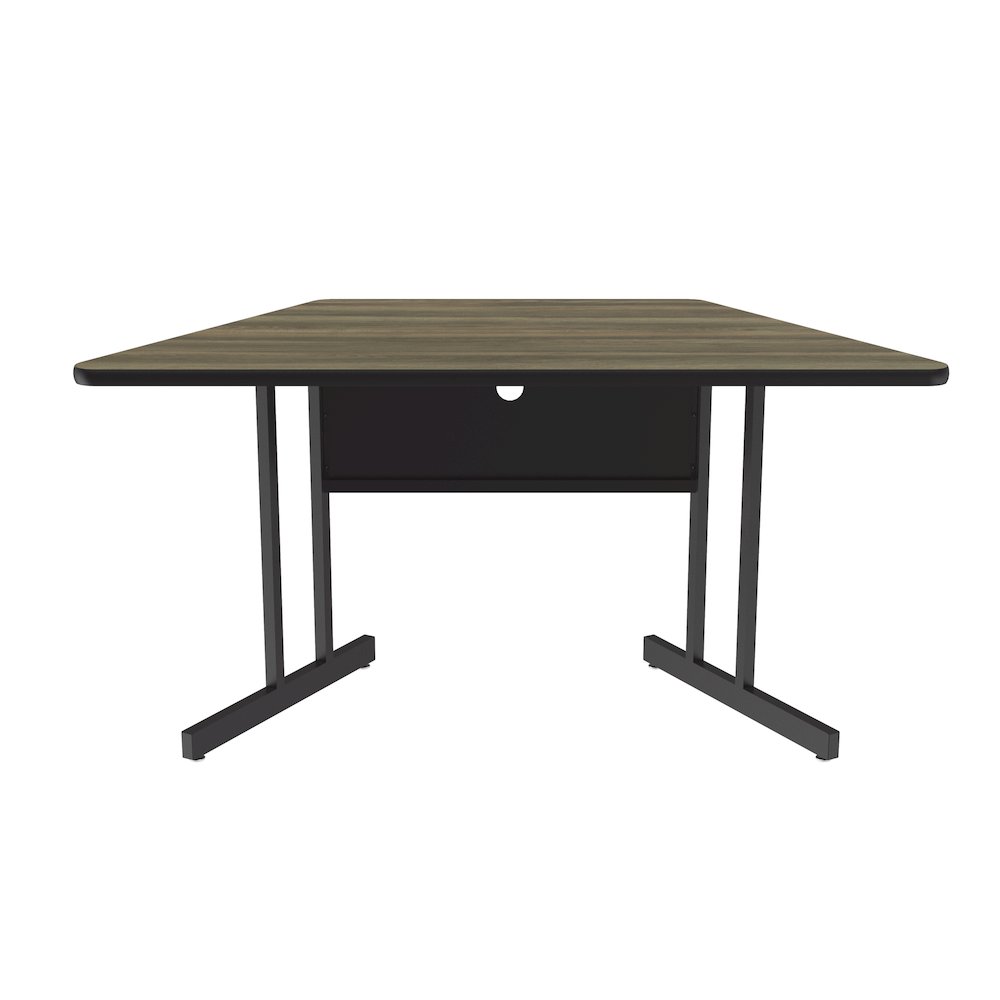 Desk Height Deluxe HIgh-Pressure Top Trapezoid Computer/Student Desks 30x60". Picture 1