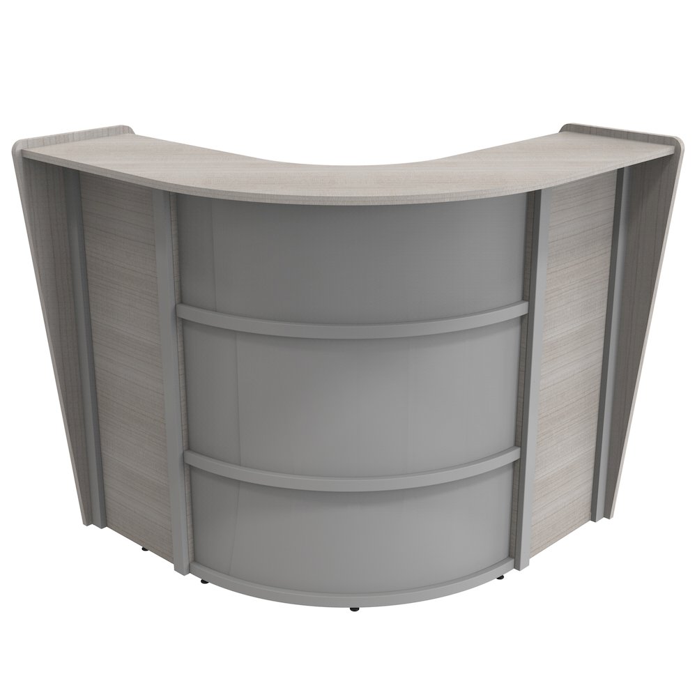 Corner Reception Desk, Ash. Picture 4