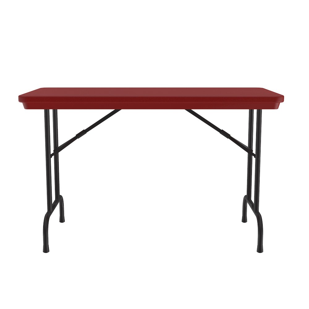 Commercial Blow-Molded Plastic Folding Table 24x48". Picture 9