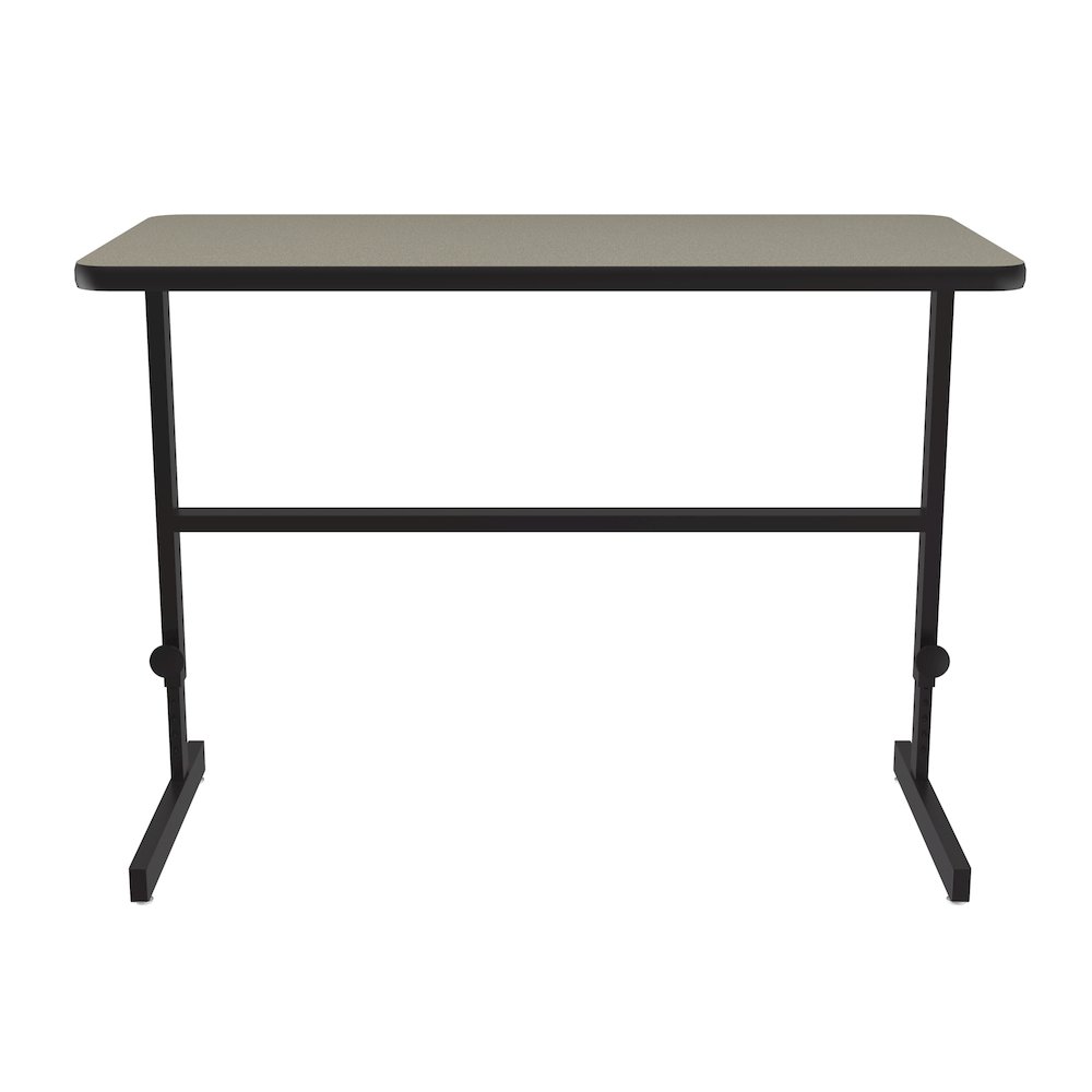 High-Pressure Laminate Top Adjustable Standing  Height Work Station 24x48. Picture 7