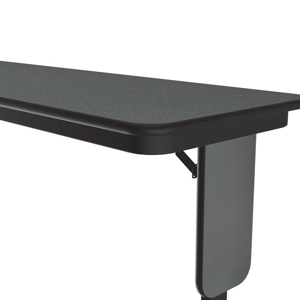 Adjustable Height Deluxe High-Pressure Folding Table with Panel Leg 18x96. Picture 3