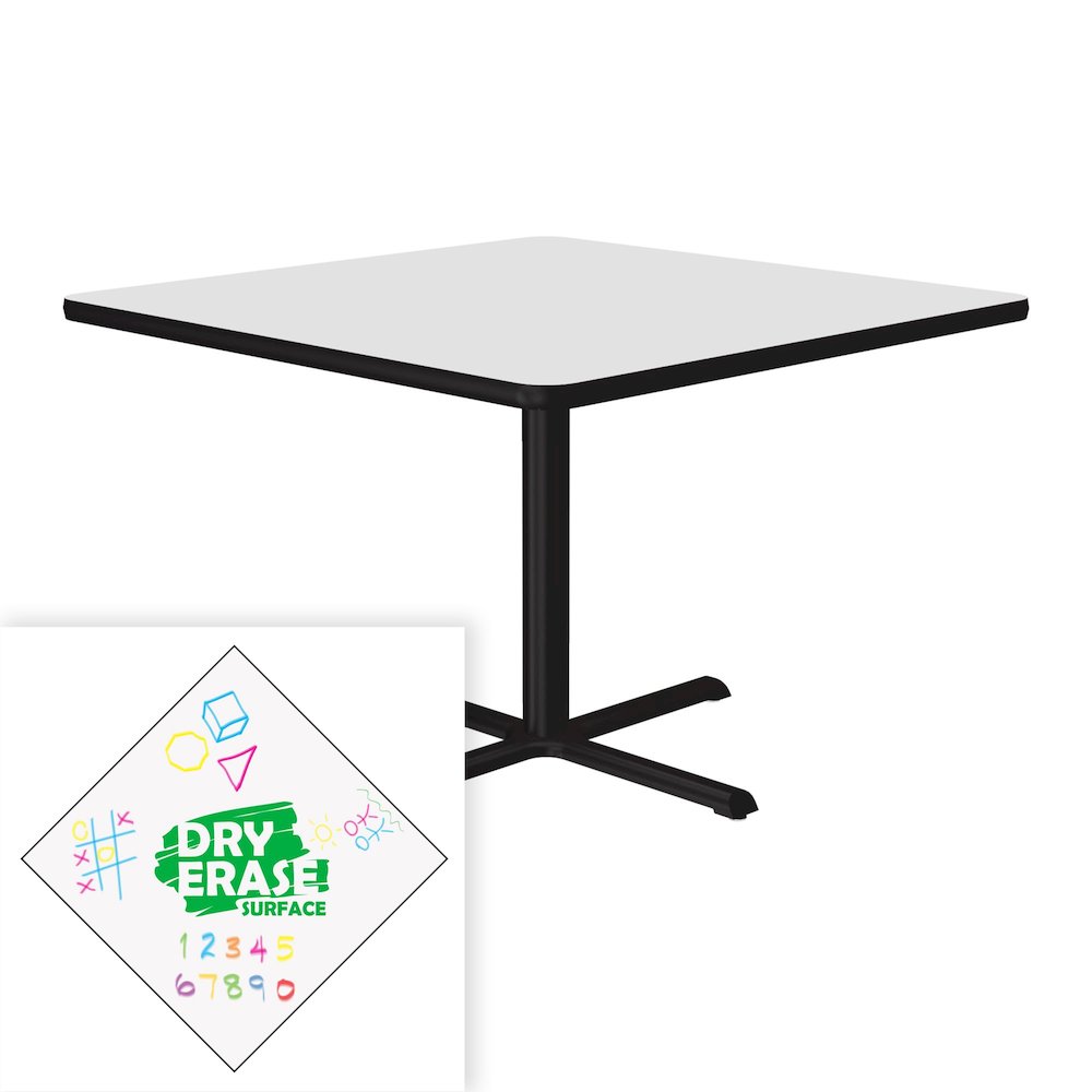 Markerboard-Dry Erase Table Height Café and Breakroom Table 36x36. Picture 4