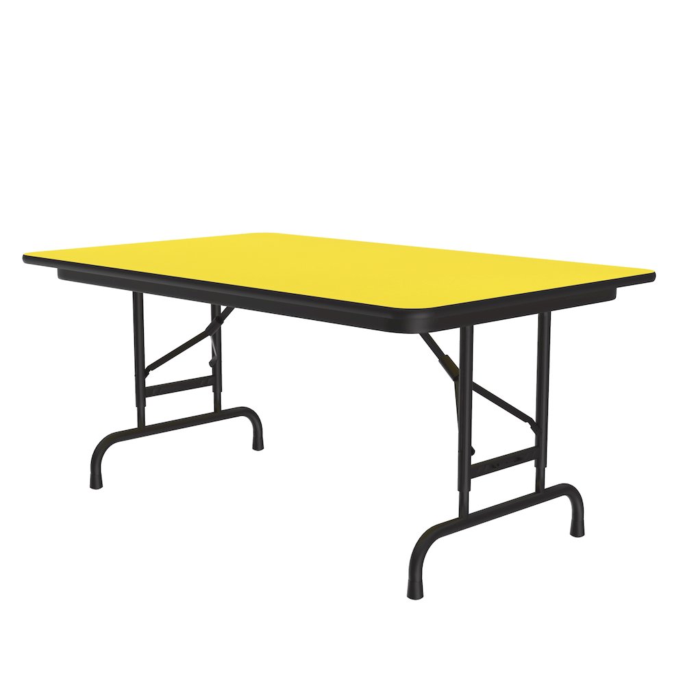 Adjustable Height High Pressure Top Folding Table 30x48". Picture 1