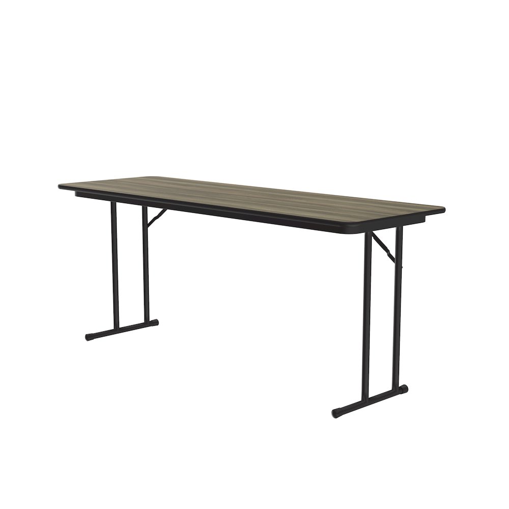 Deluxe High-Pressure Folding Seminar Table with Off-Set Leg 24x60". Picture 1