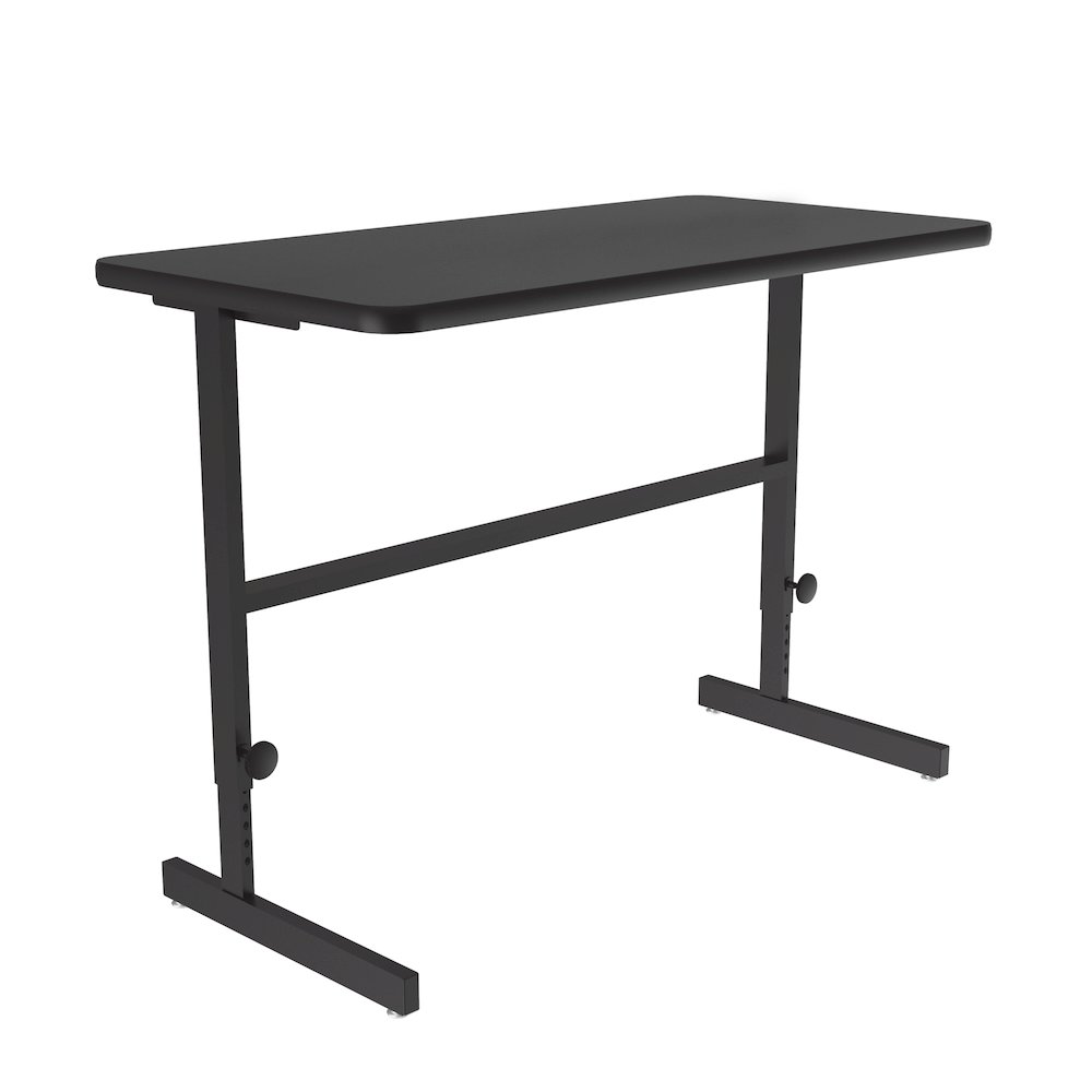 High-Pressure Laminate Top Adjustable Standing  Height Work Station 24x48. Picture 5