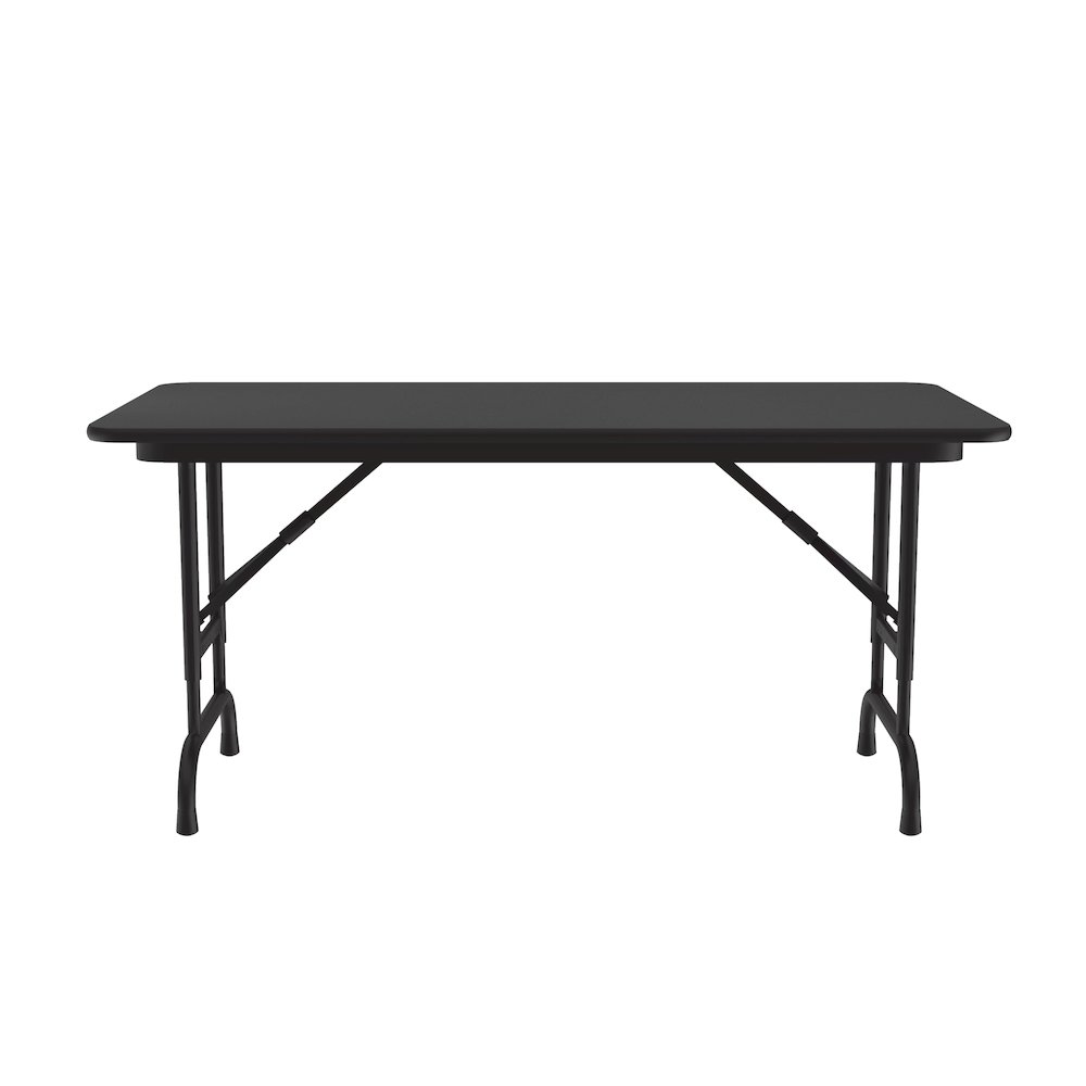 Adjustable Height Thermal Fused Laminate Top Folding Table 24x48". Picture 1