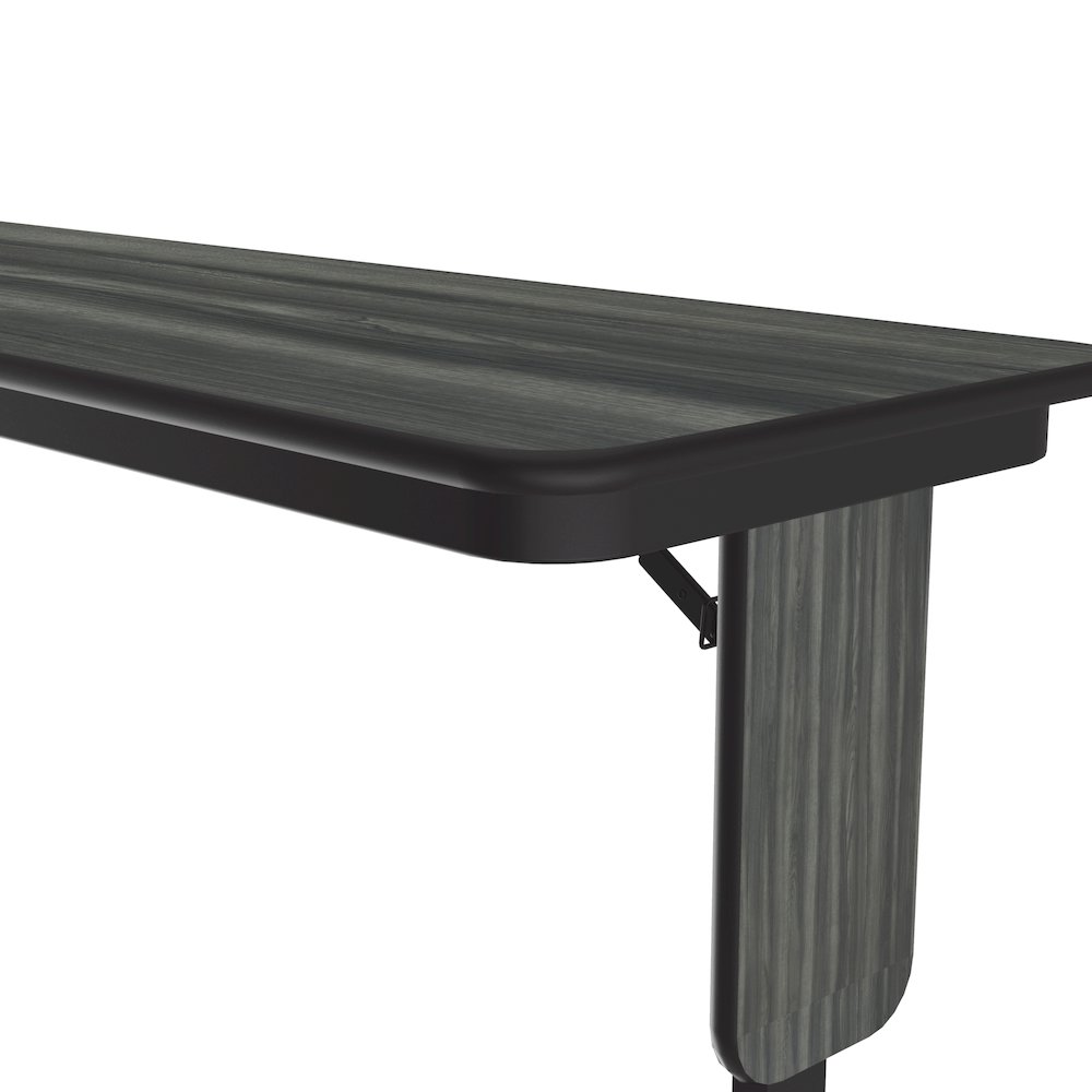 Adjustable Height Deluxe High-Pressure Folding Table with Panel Leg 18x96. Picture 5