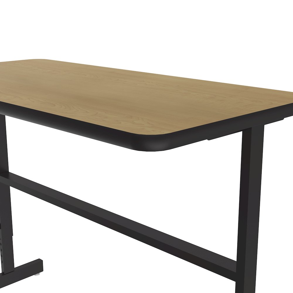 High-Pressure Laminate Top Adjustable Standing  Height Work Station 24x48. Picture 8