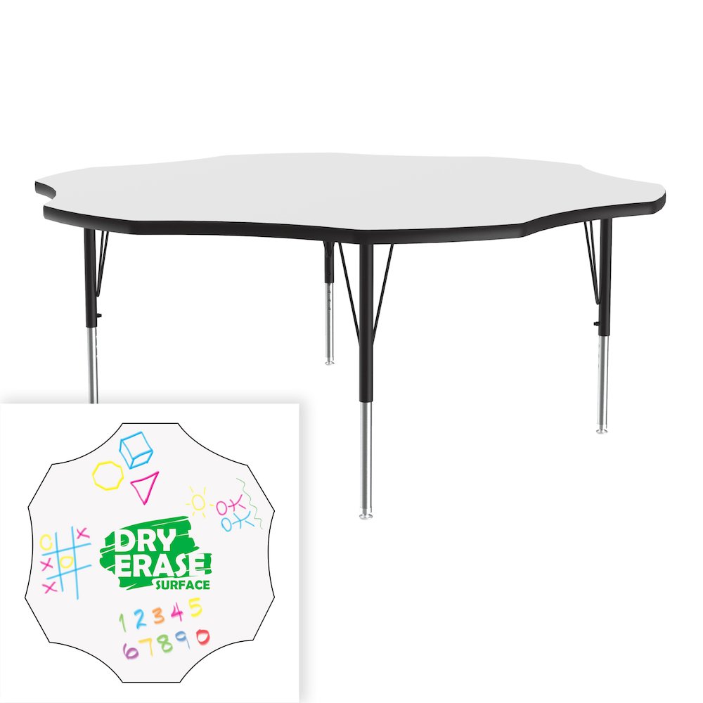 Markerboard-Dry Erase  Deluxe High Pressure TopActivity Tables 60x60". Picture 7