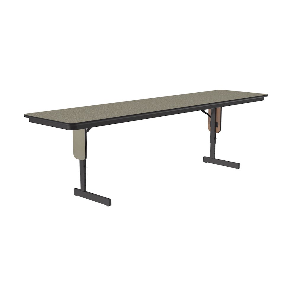 Adjustable Height Deluxe High-Pressure Folding Table with Panel Leg 24x96. Picture 8